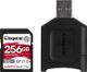 Kingston Canvas React Plus R300/W260 SDXC 256GB Kit, UHS-II U3, Class 10 (MLPR2/256GB)